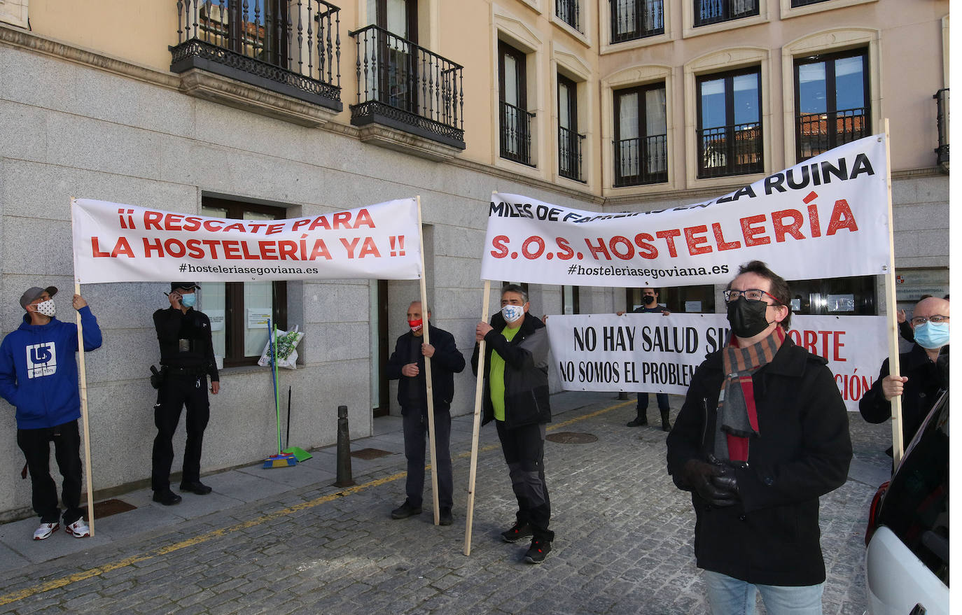 Protesta de la hostelería segoviana 