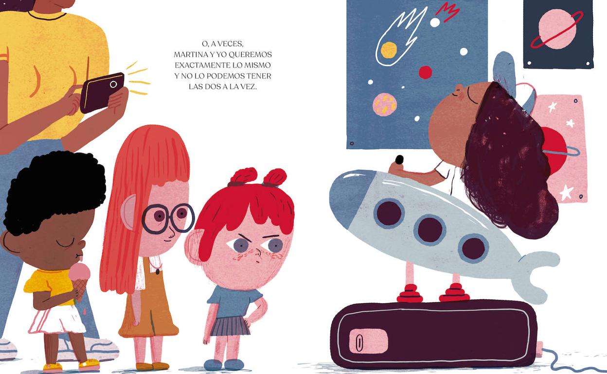 Ilustración de Cinta Arribas en 'Mejores amigas (casi siempre)'.