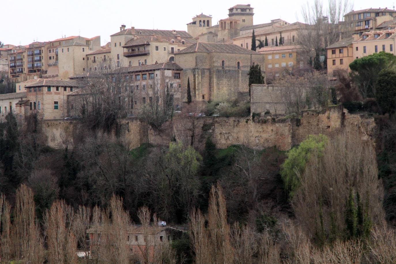 Tramo norte de la Muralla de Segovia.