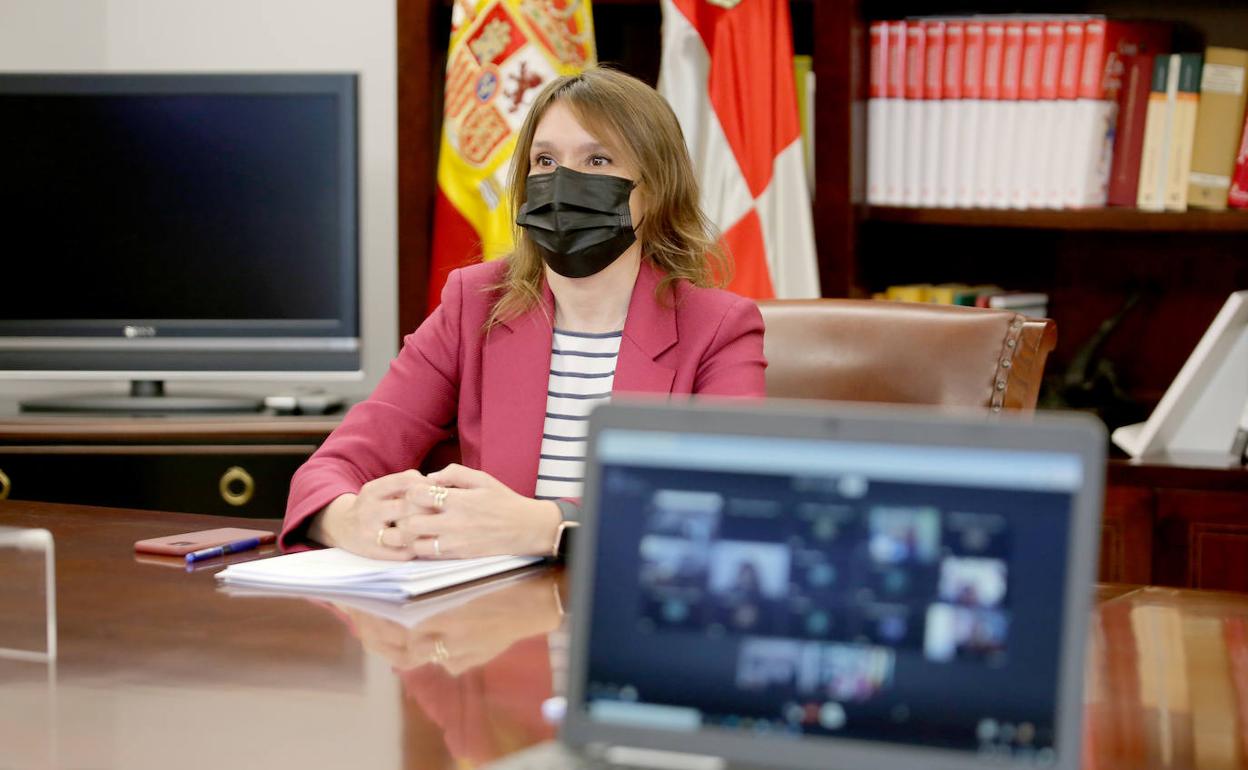 Rocío Lucas, durante la presentación del informe. 