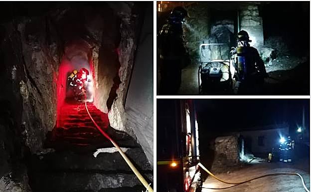 Un fuego en una bodega de Cigales obliga a intervenir a los bomberos