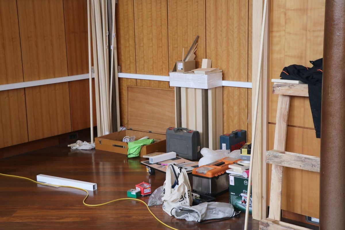 Obras en el Museo Casa Botines