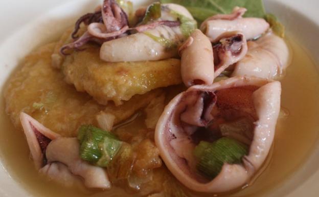 La receta del día: patatas panaderas con chipirones