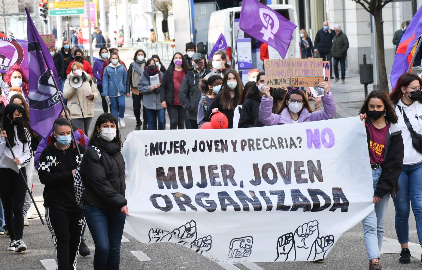 Fotos: Celebración del Día Internacional de la Mujer en Valladolid