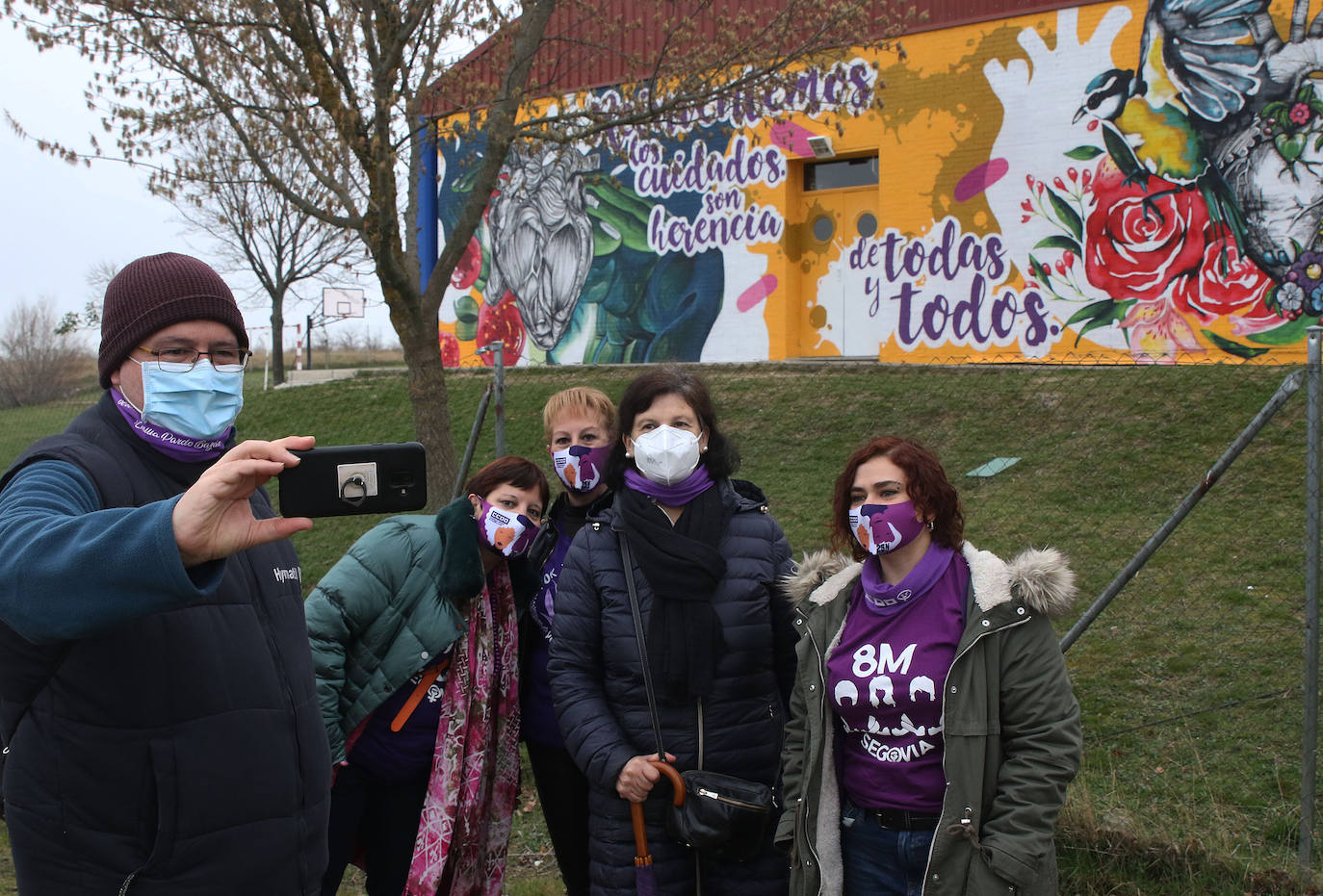 Diversas actividades durante la celebración del 8-M en Segovia. ANTONIO DE TORRE Y ÓSCAR COSTA