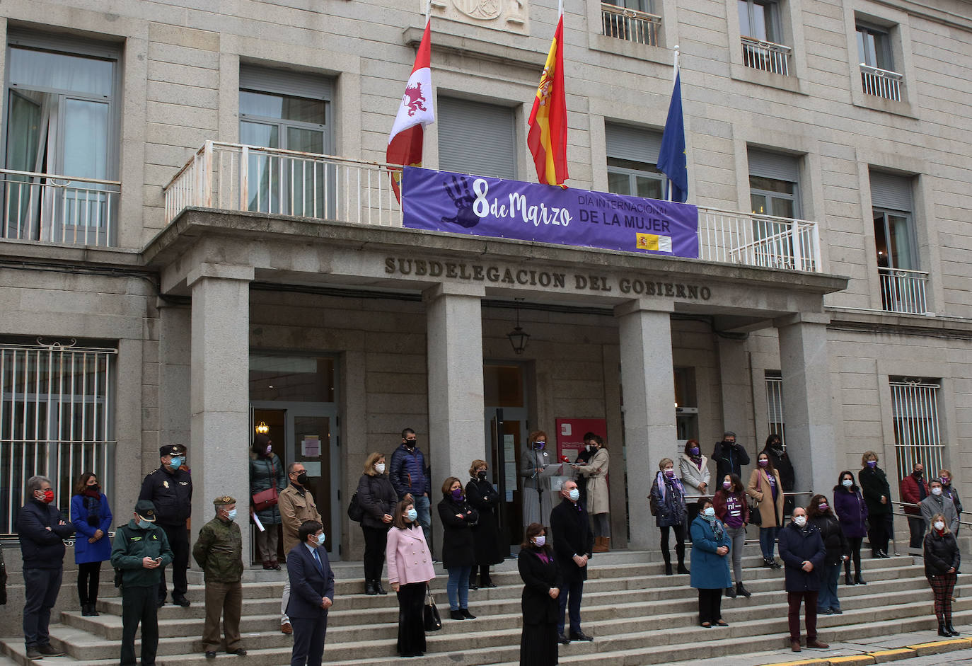 Diversas actividades durante la celebración del 8-M en Segovia. ANTONIO DE TORRE Y ÓSCAR COSTA