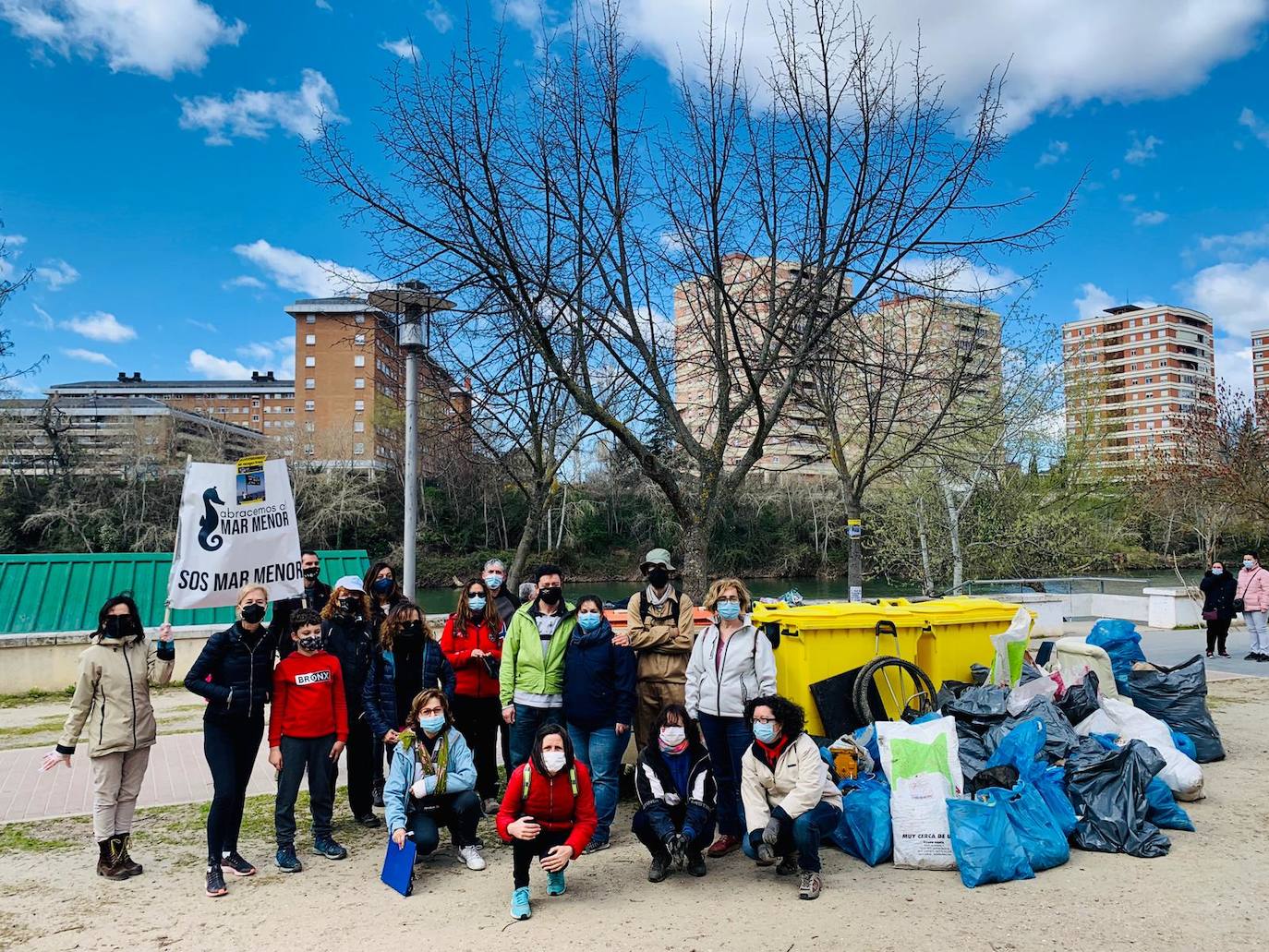 Fotos: Batida de limpieza en al ribera del Pisuerga a su paso por Valladolid
