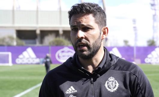 Javier Baraja, tras el partido.