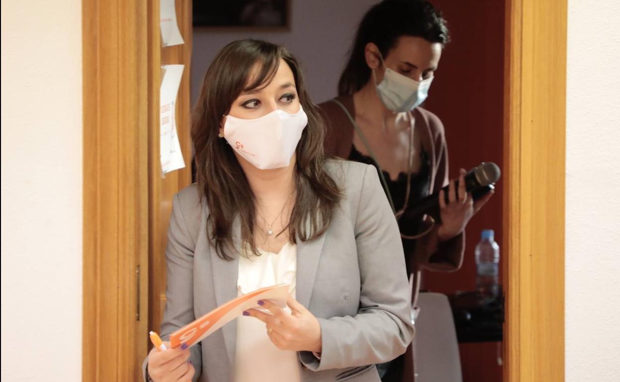 Gemma Villarroel, antes de su última comparecencia en Valladolid. 