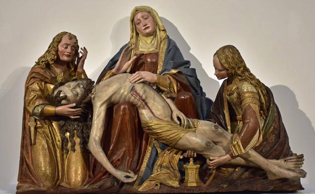 'La Piedad', de Alejo de Vahía, hacia 1500, obra expuesta en 'Vita Christi'. 