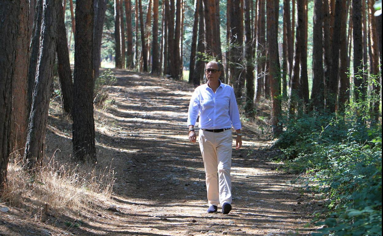 José Luis Huertas, el pasado verano, en los pinares de Valsaín. 