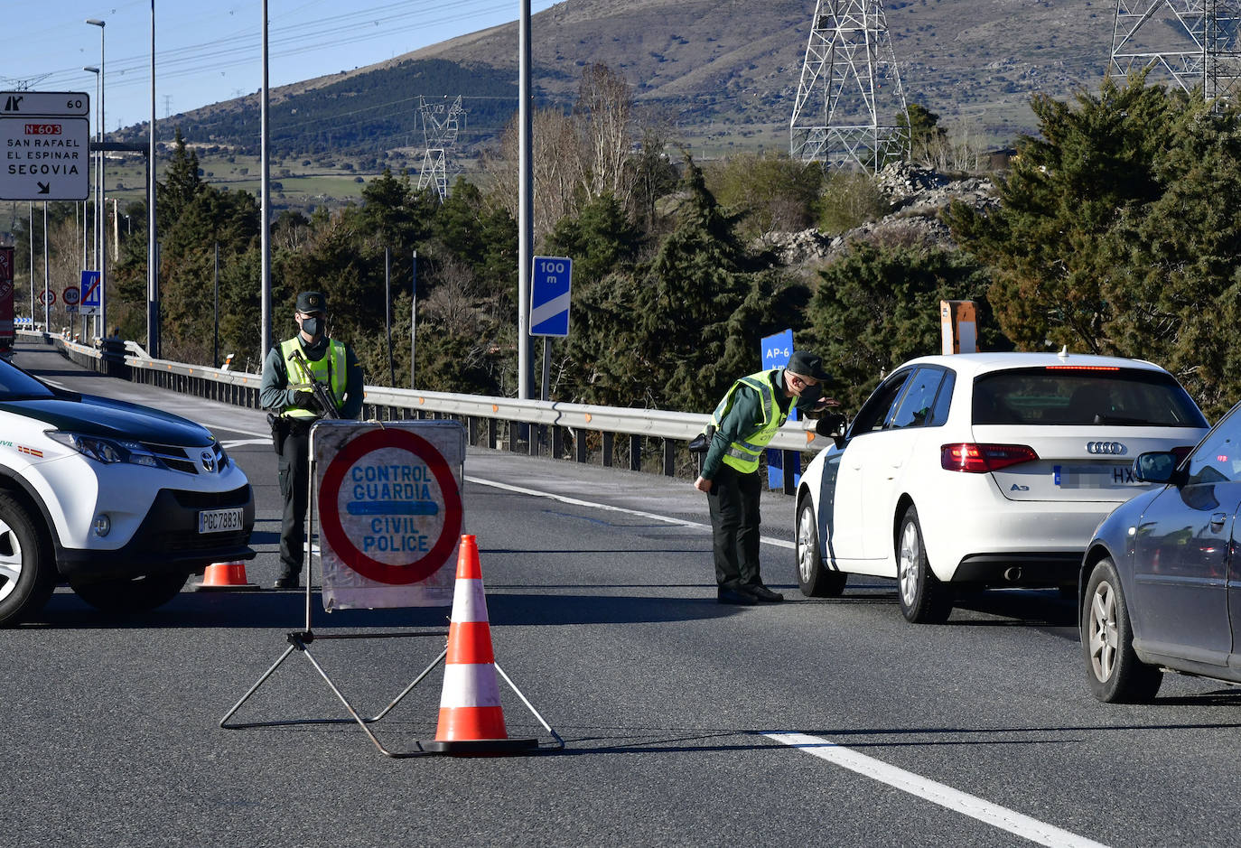 Controles policiales con motivo del cierre perimetral 