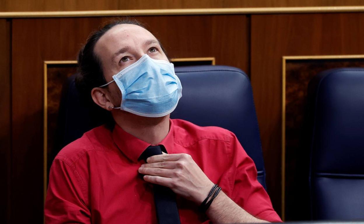 Pablo Iglesias, el miércoles pasado en el Congreso. 