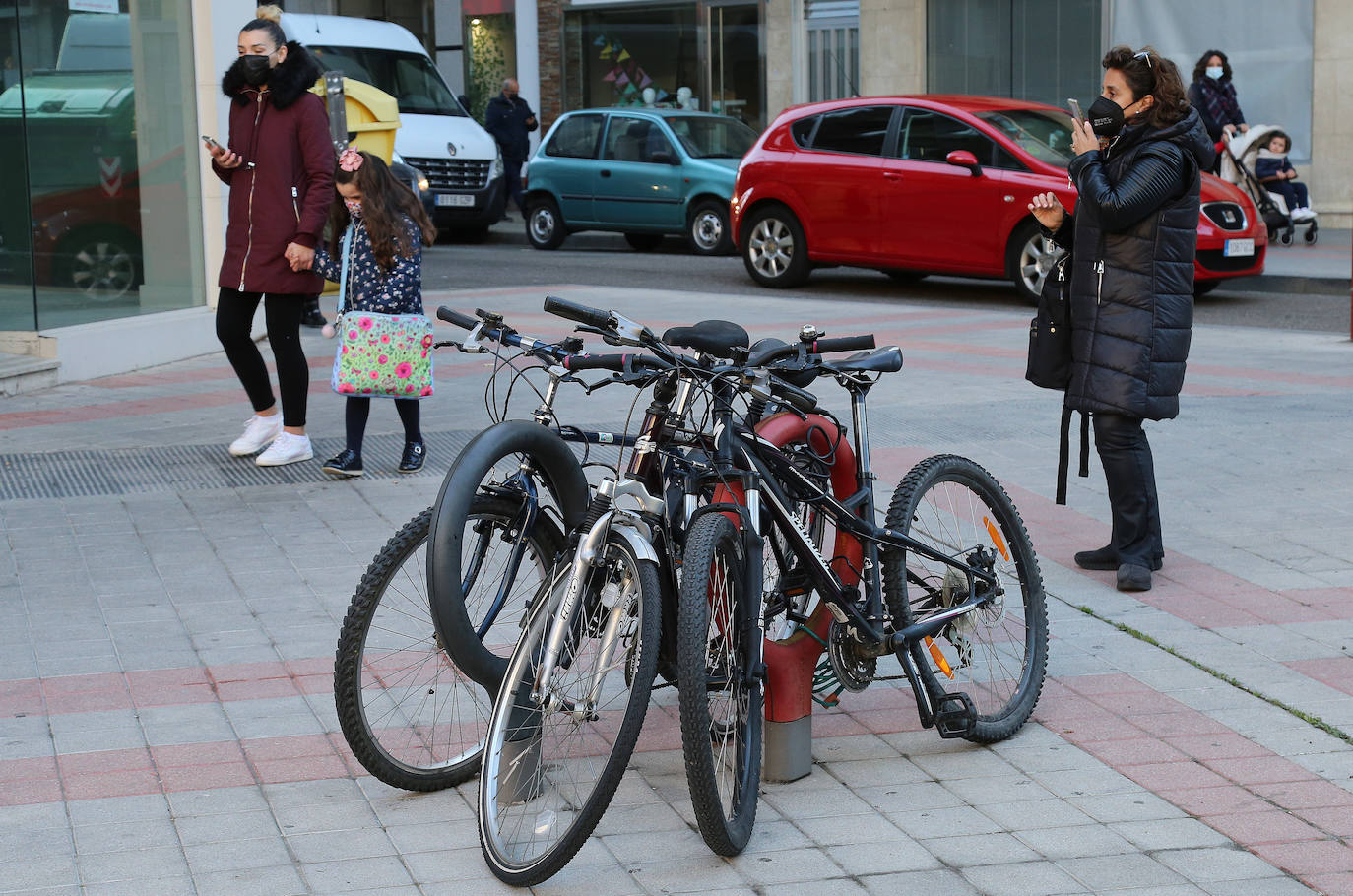 Bicis aparcadas. 