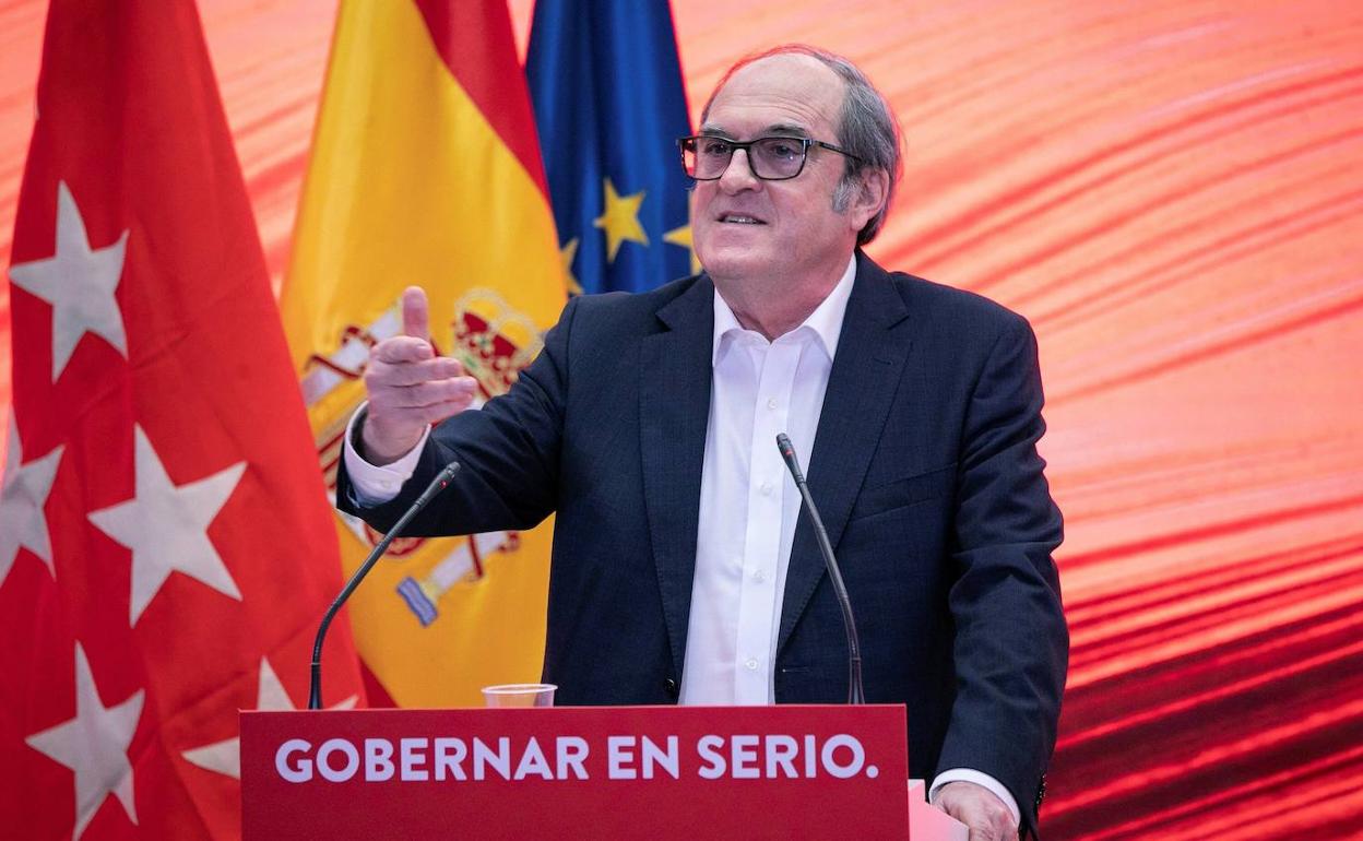 El candidato del PSOE a la Comunidad de Madrid, Ángel Gabilondo.