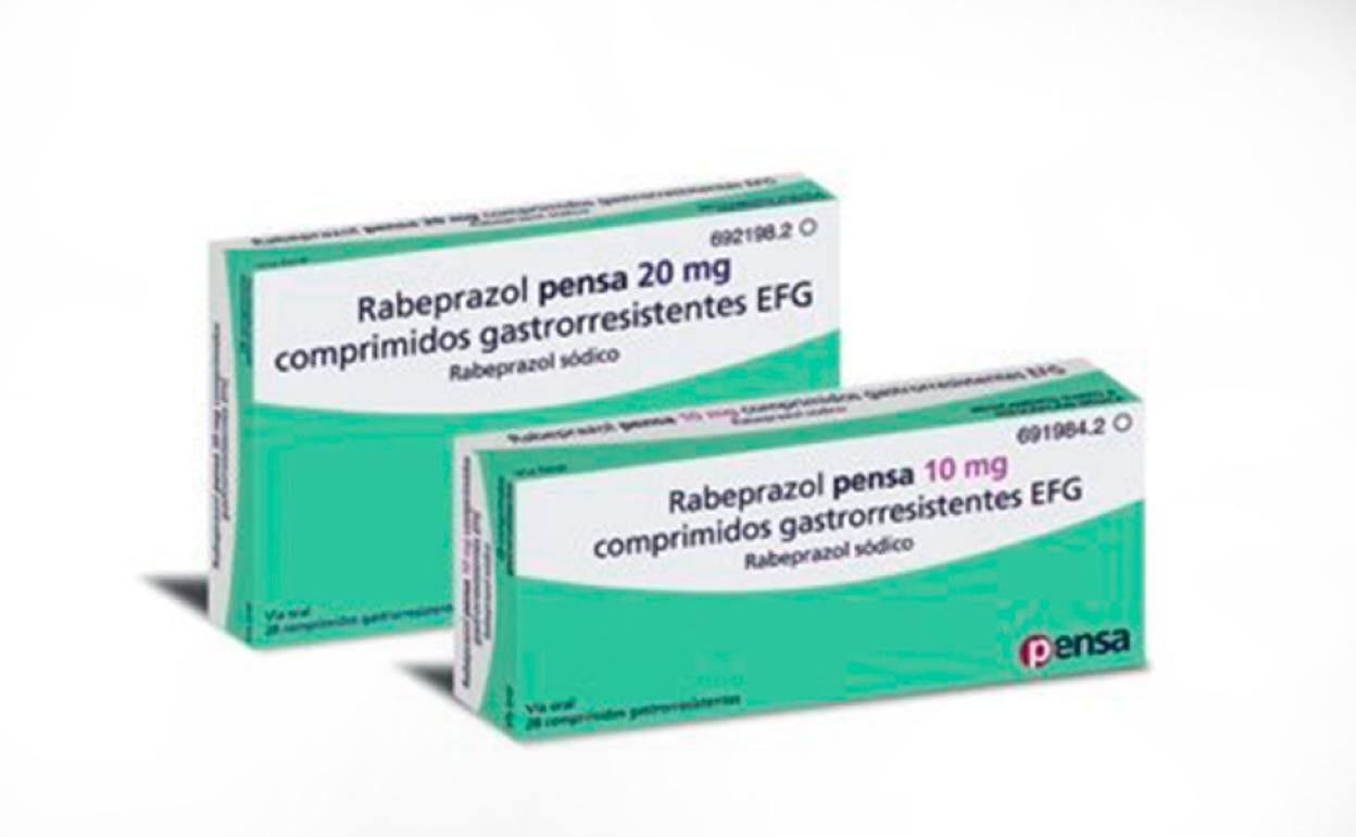 Envases de Rabeprazol Pensa, en una imagen difundida por Facua.