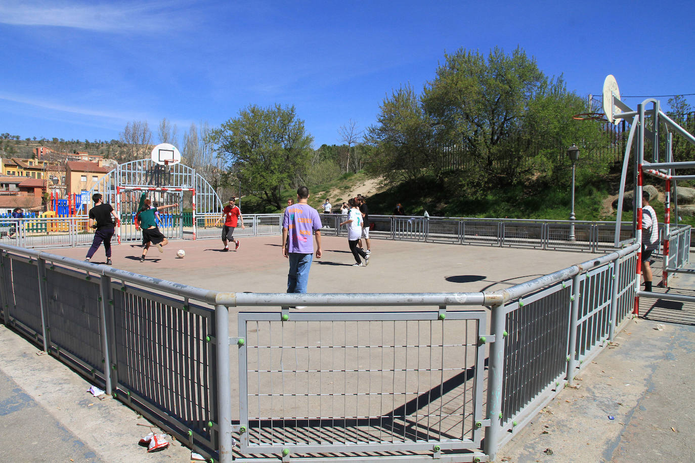 Pista polideportiva del barrio de San Lorenzo.