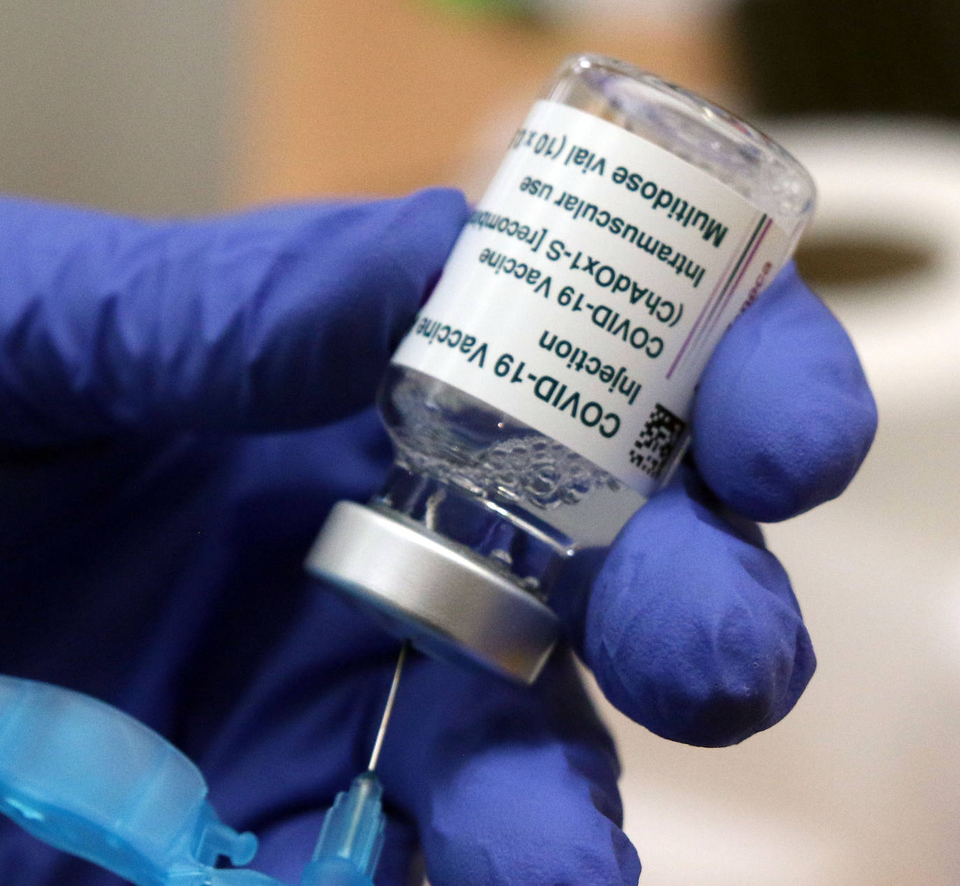 Vacunación en el pabellón Pedro Delgado 