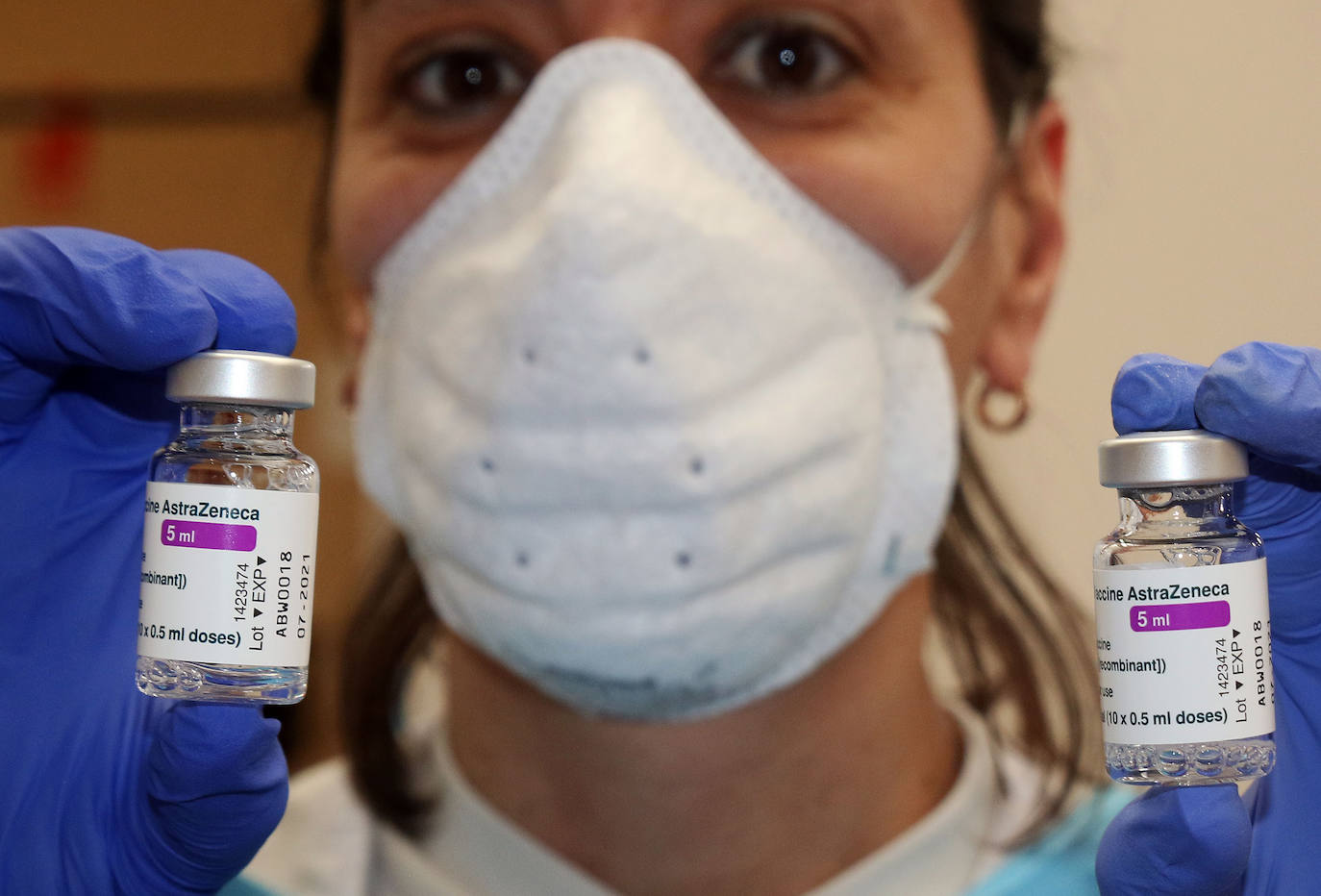 Vacunación en el pabellón Pedro Delgado 