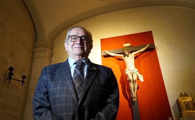 Francisco Javier Sánchez Tabernero, alcalde mayor de la Hermandad Universitaria del Santísimo Cristo de la Luz.