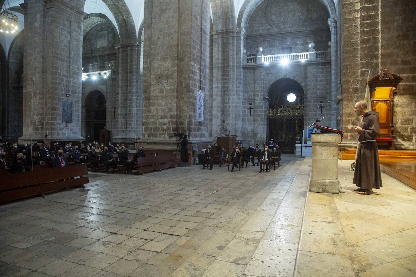 El padre Víctor Herrero de Miguel de la Orden de los Hermanos Menores de los Capuchinos ha sido el encargado del Sermón este Viernes Santo