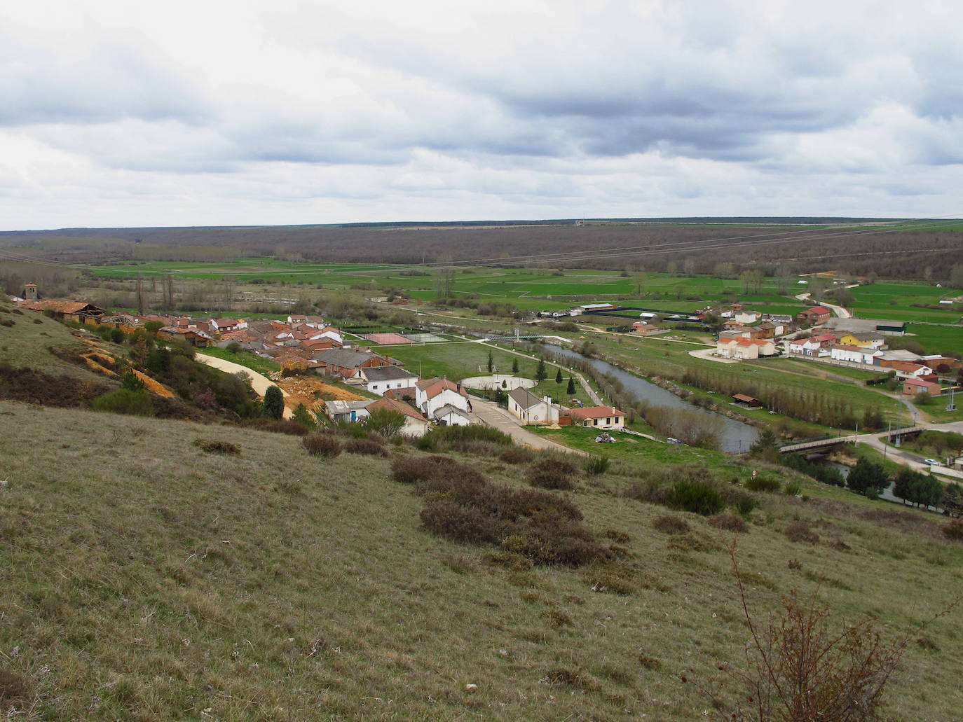 Panorámica de Villalba de Guardo. 