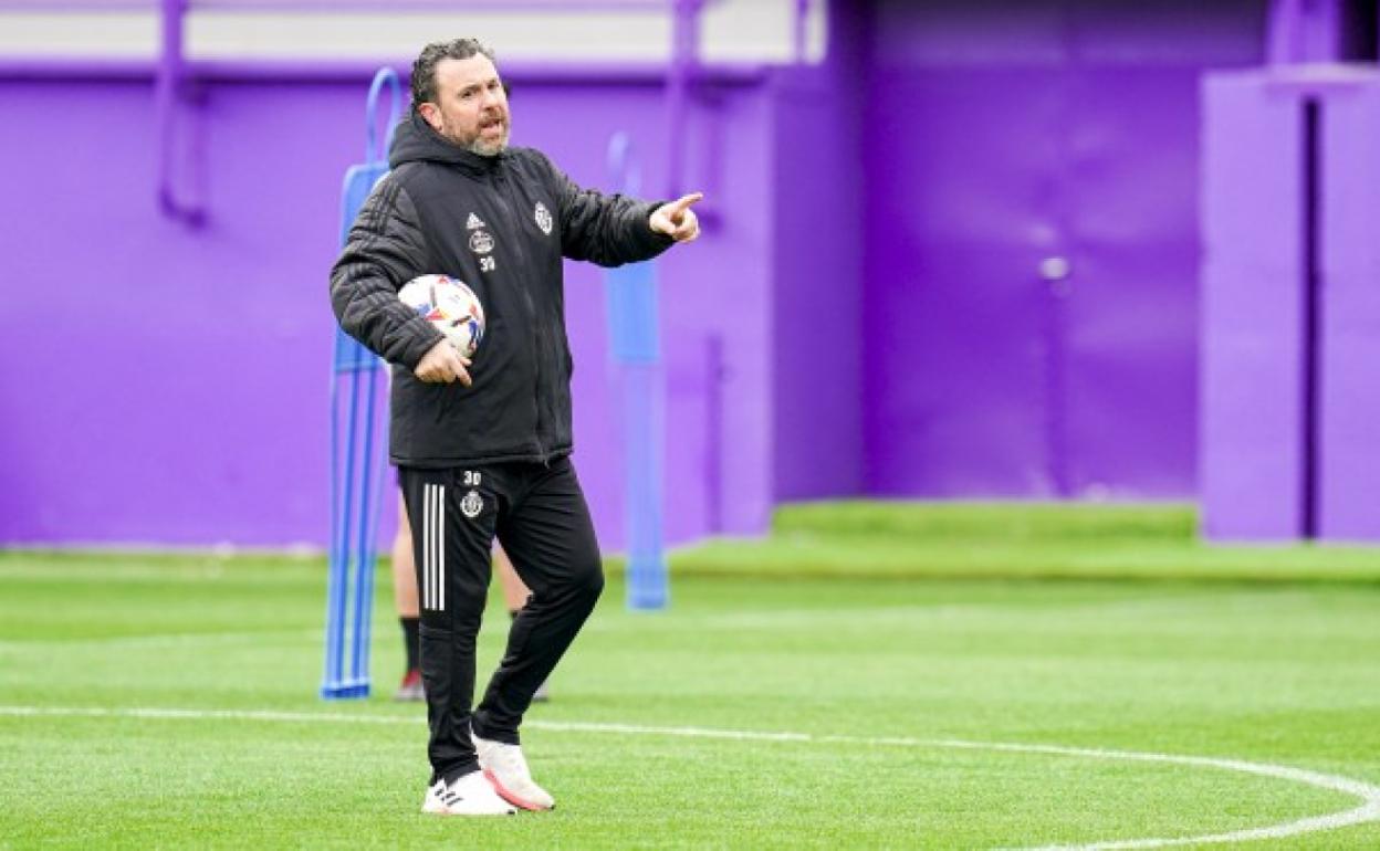 Sergio González, durante una sesión en los Campos Anexos