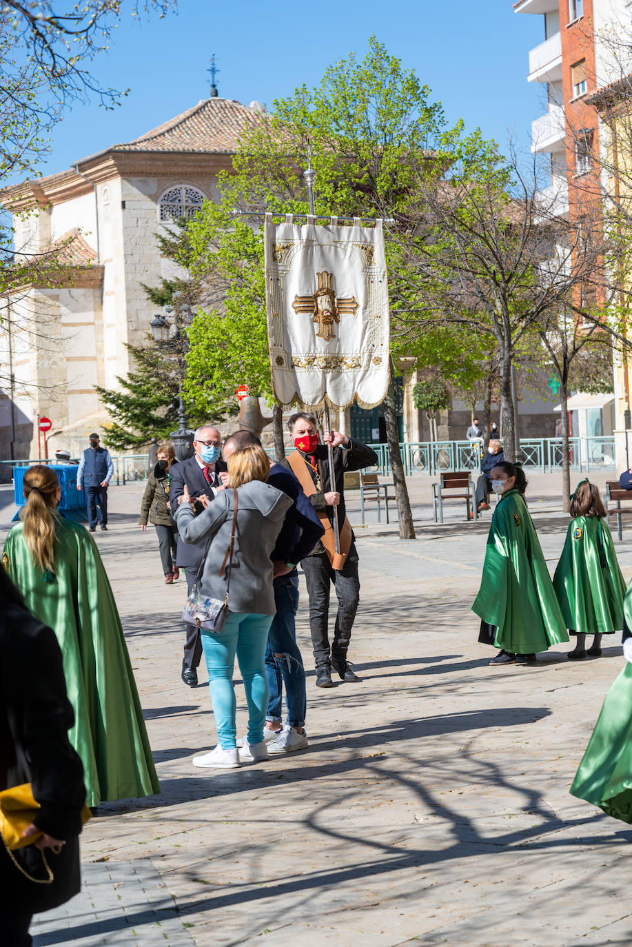 Fotos: El Rompimiento del Velo cierra la Semana Santa en Palencia