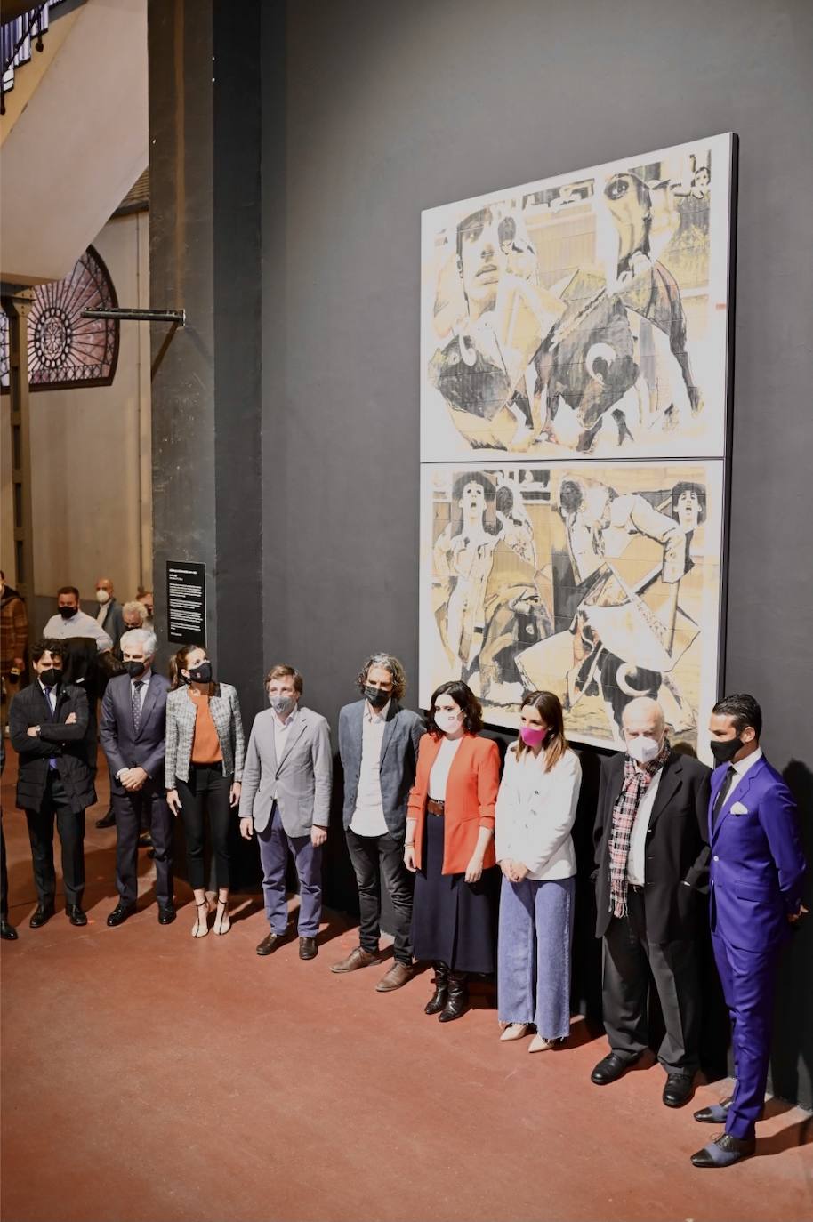 Asistentes a la presentación de la obra en Las Ventas.