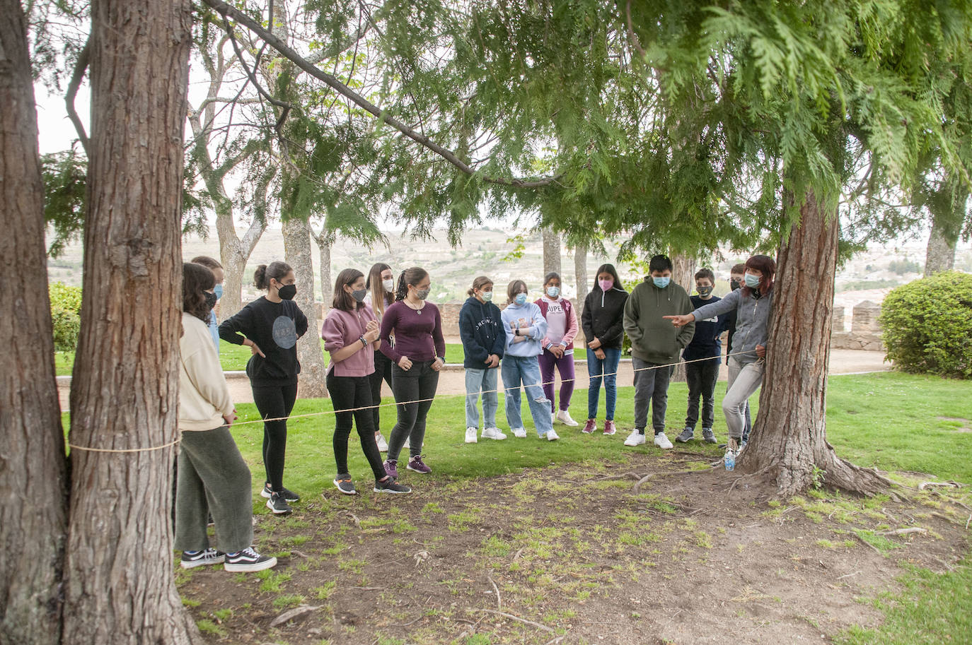 Actividades realizadas este sábado por la tarde en el jardín de los Zuloaga.