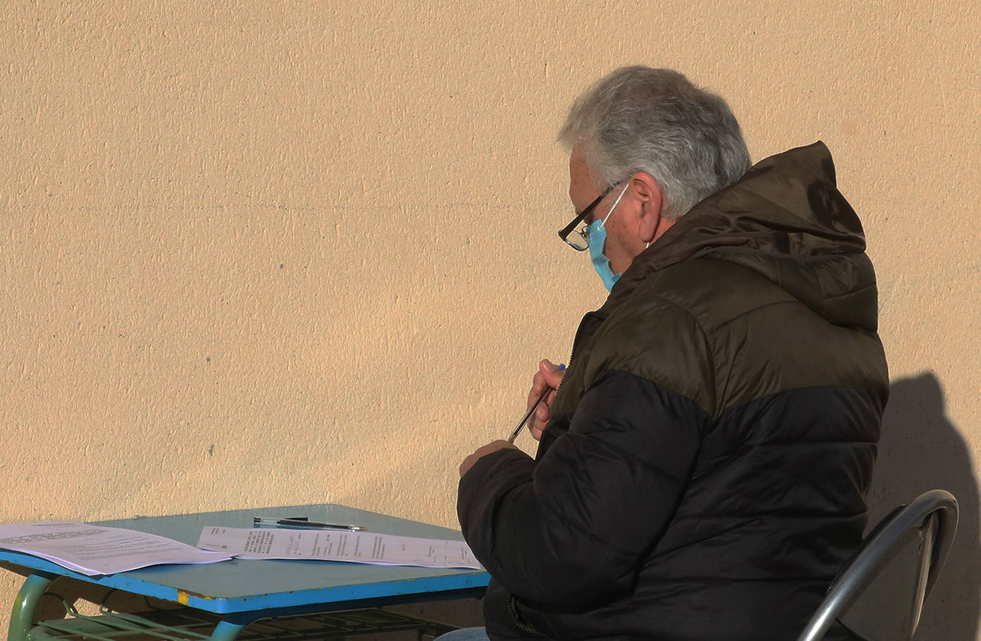 Reparto de mascarillas en Segovia 