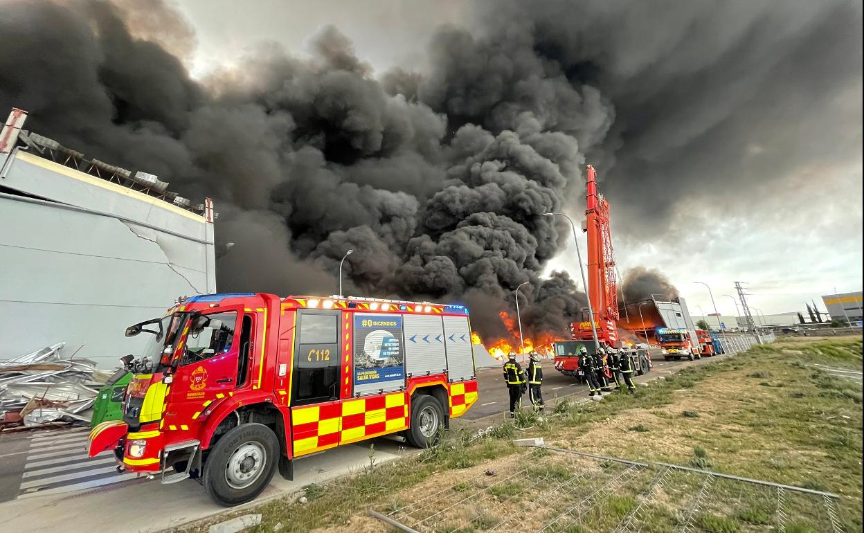 Incendio en Seseña (Toledo).