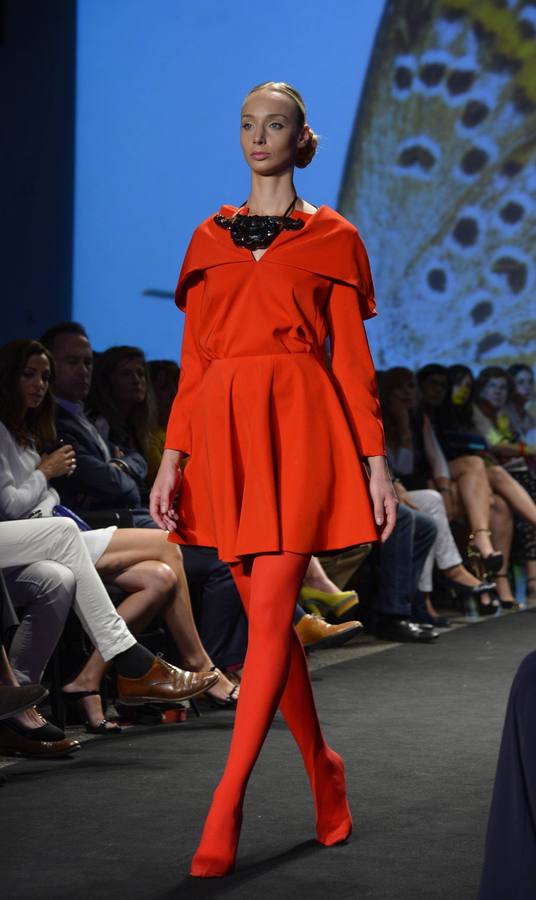 2014. Uno de los modelos presentados por María Lafuente en la XVII Pasarela de la Moda de Castilla y León.