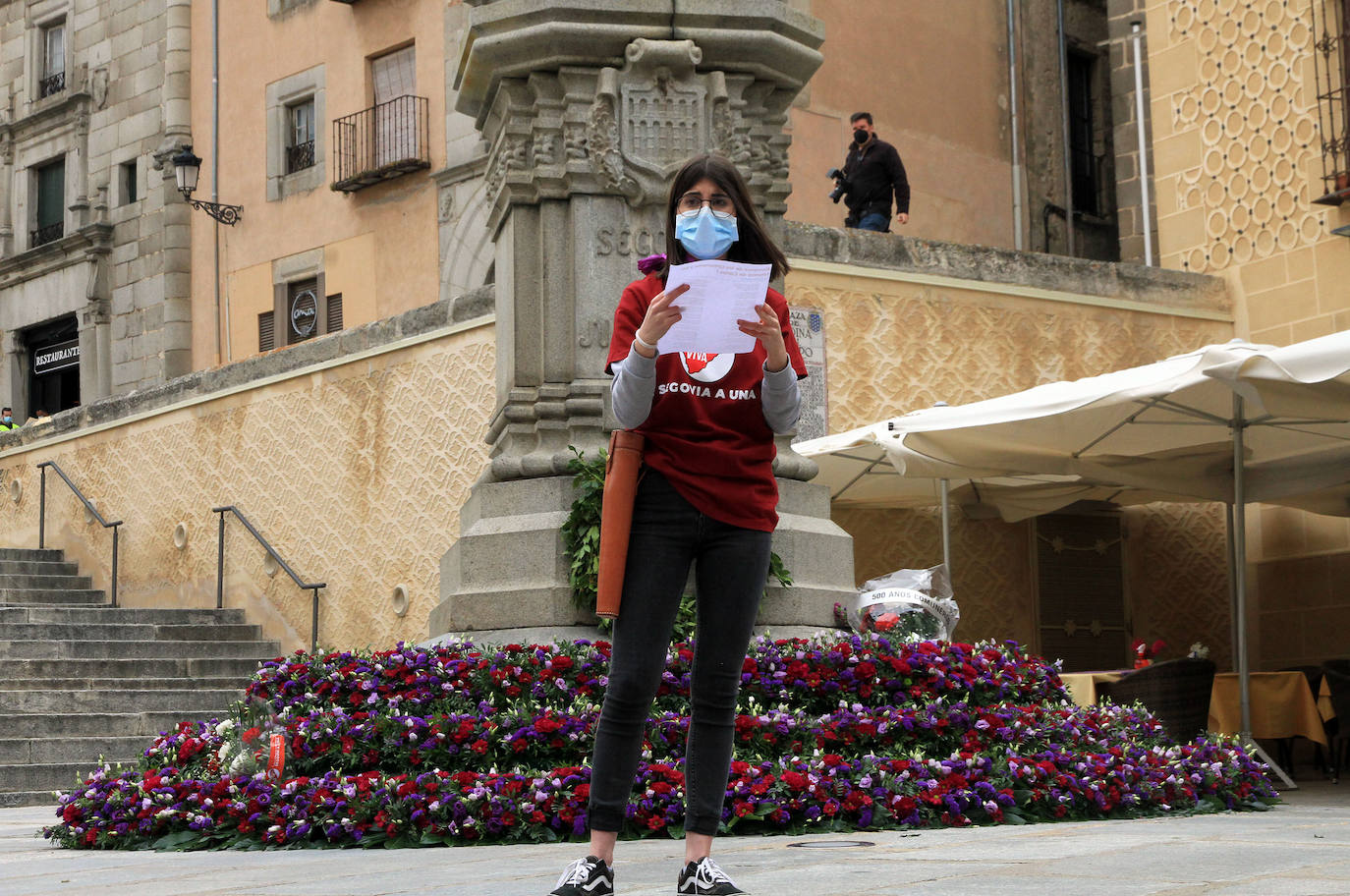 Actos en la plaza de Medina del Campo con motivo del Día de la Comunidad.
