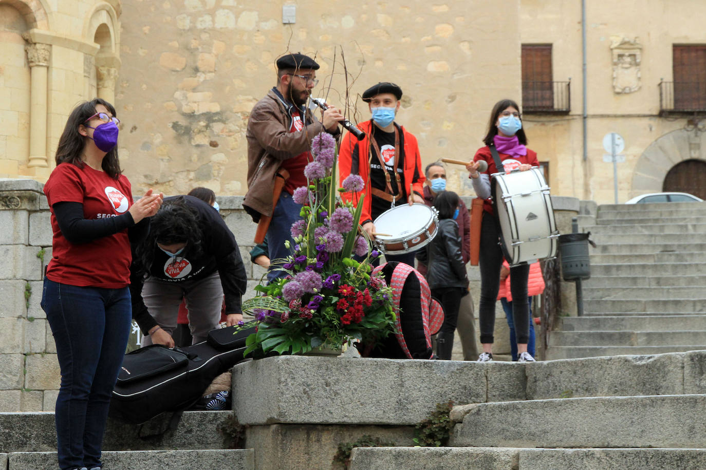 Actos en la plaza de Medina del Campo con motivo del Día de la Comunidad.