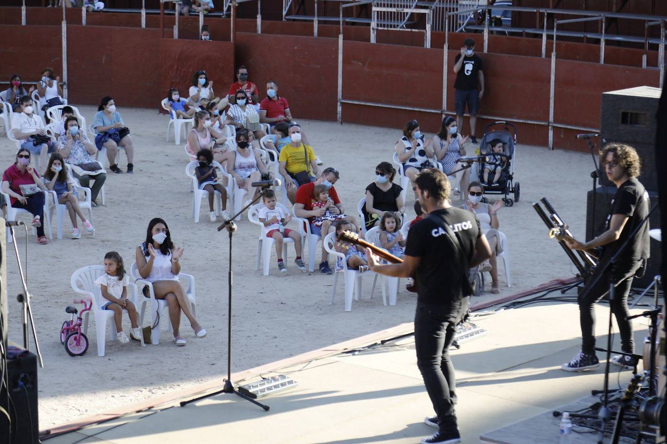 Concierto del grupo Happening, el pasado mes de agosto en Peñafiel. 