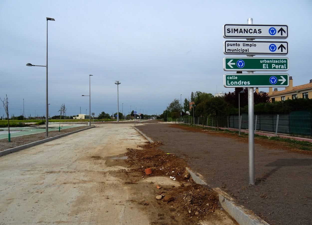 Fotos: Obras de reforma del Camino Viejo de Simancas