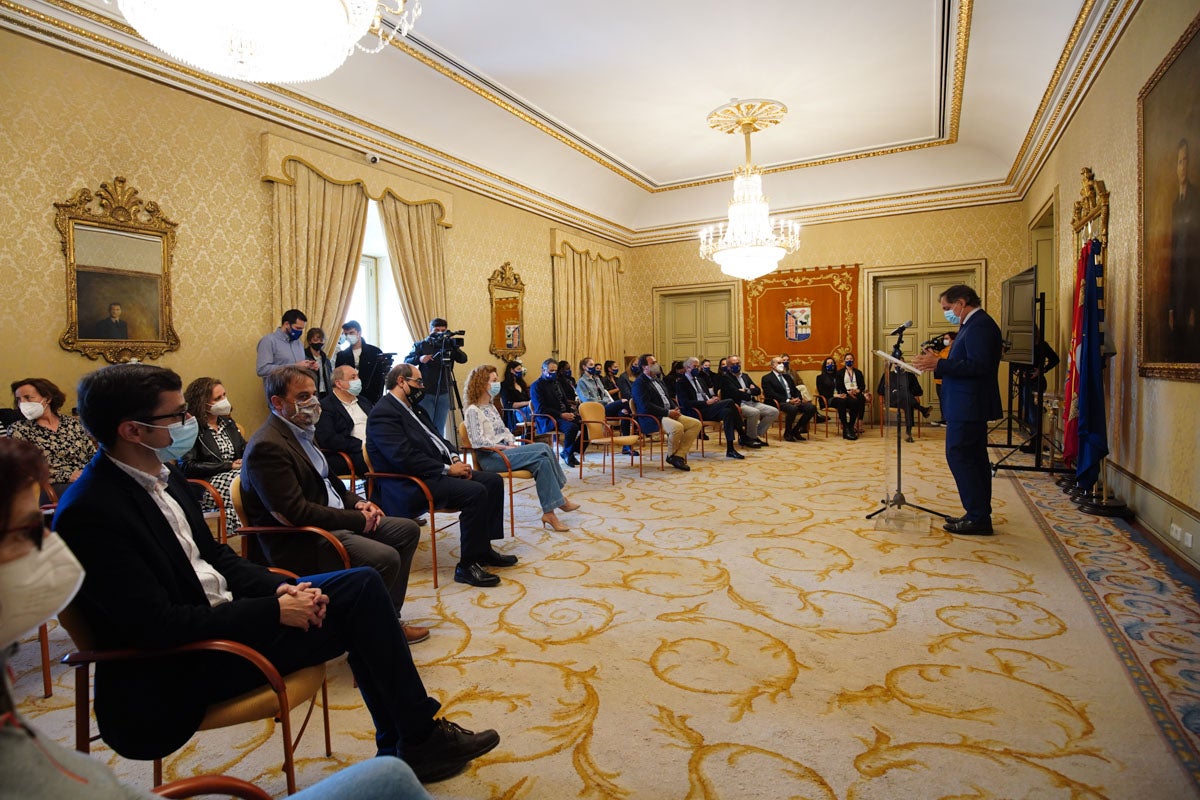 Recepción en el Ayuntamiento a las subcampeonas de Europa