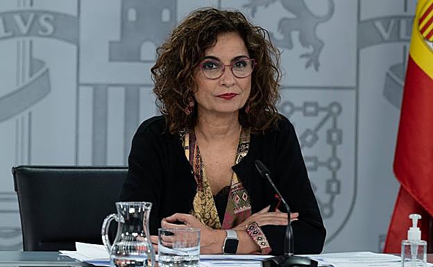 La ministra de Hacienda, María Jesús Montero. 