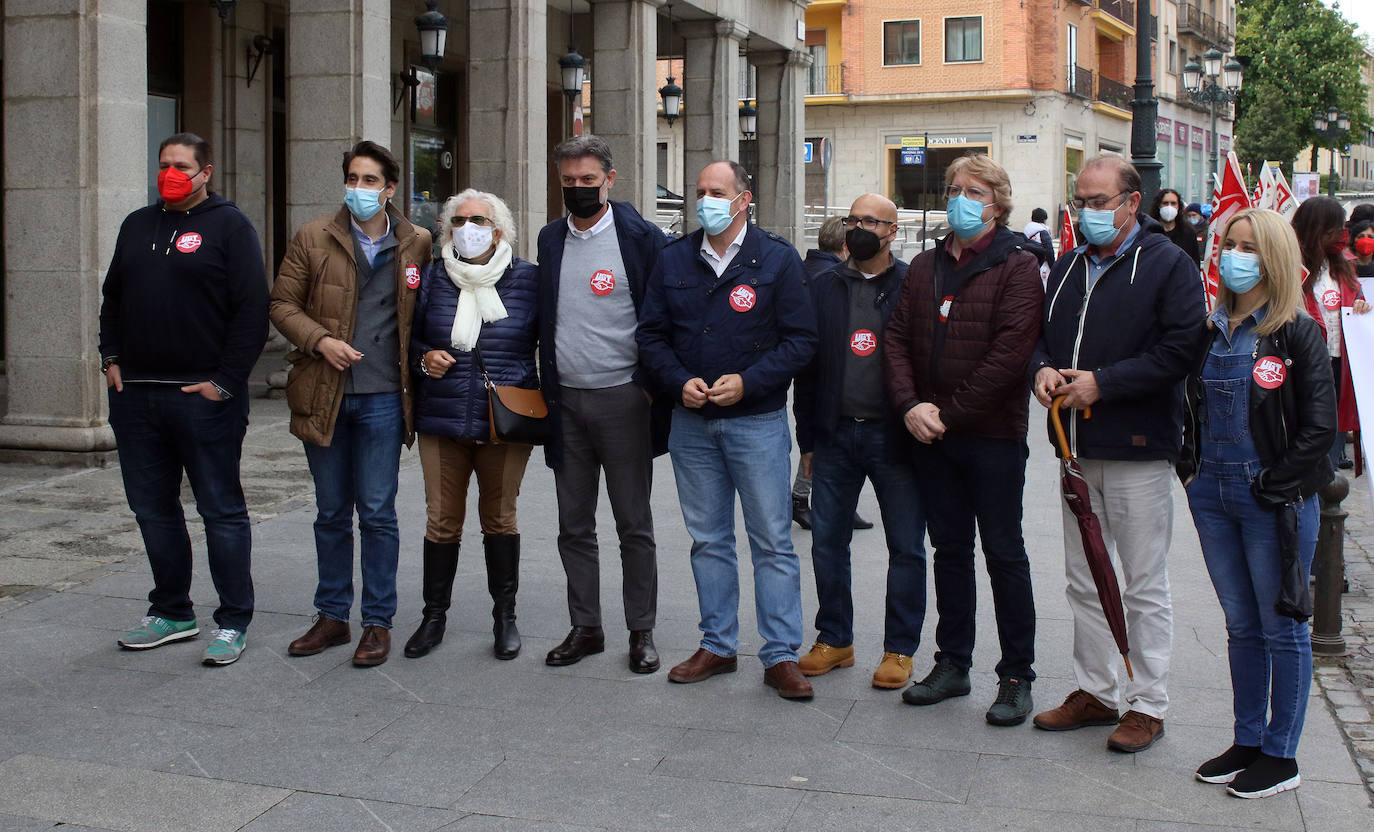 Manifestación del Primero de Mayo en Segovia 