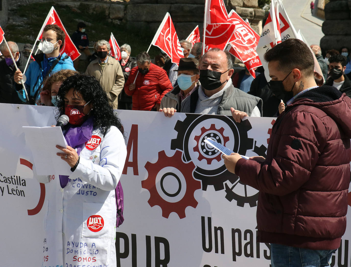 Manifestación del Primero de Mayo en Segovia 