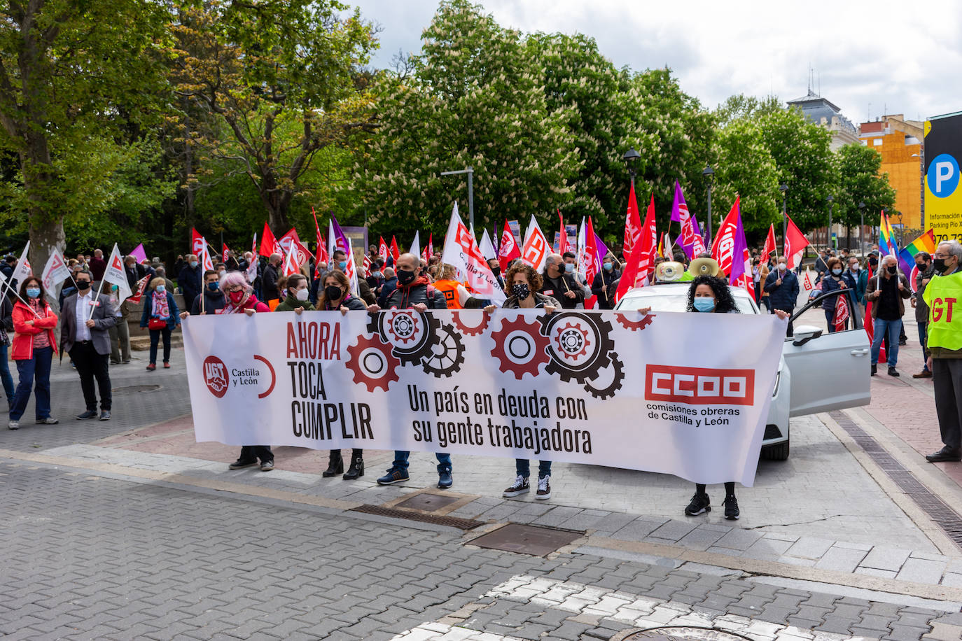 Fotos: Manifestación del Primero de Mayo en Palencia