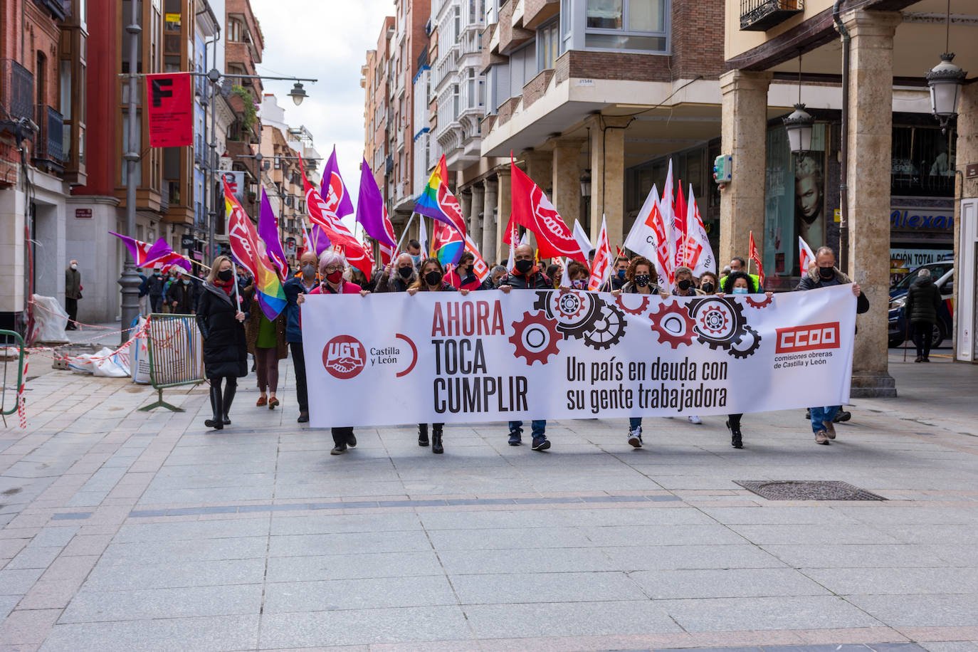 Fotos: Manifestación del Primero de Mayo en Palencia