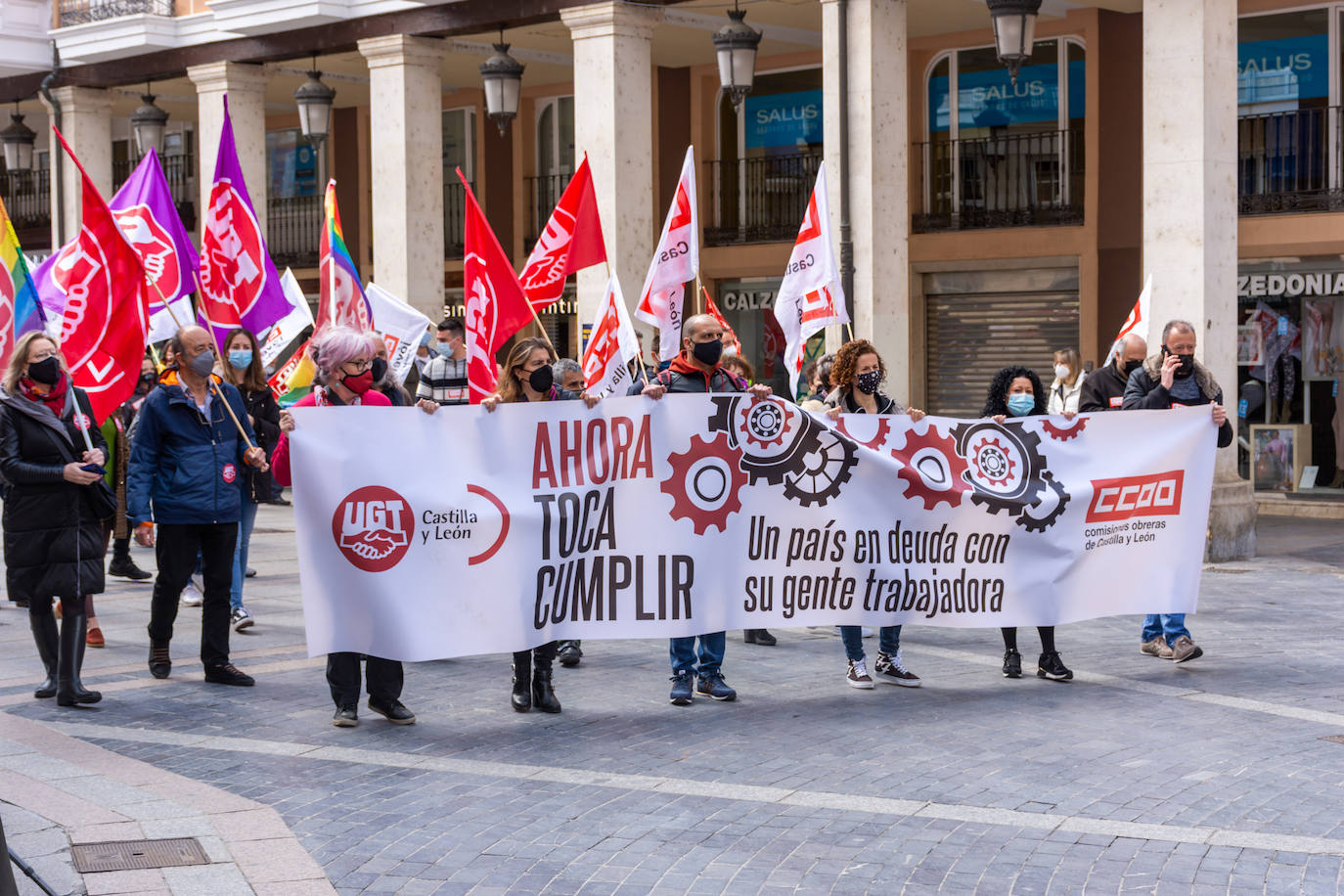 Fotos: Manifestación del Primero de Mayo en Palencia