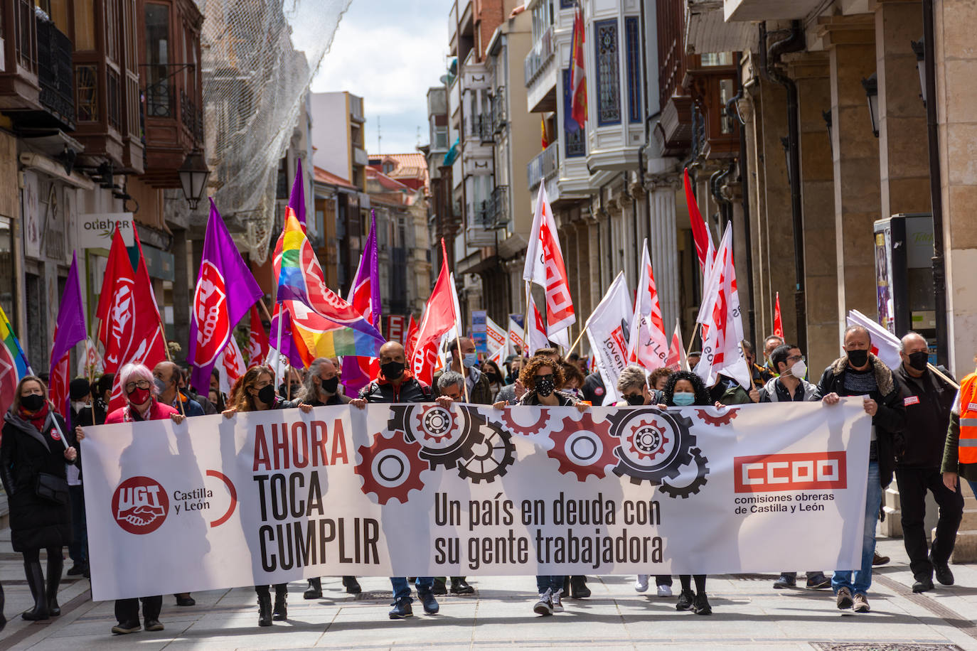 Fotos: Manifestación del Primero de Mayo en Palencia