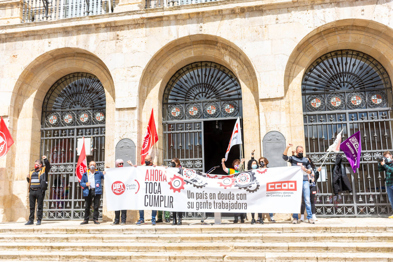 Fotos: Manifestación del Primero de Mayo en Palencia