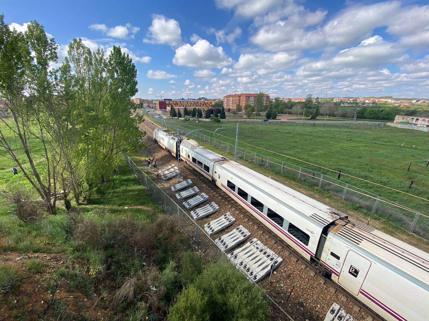 Fotos: Descarrila en León un Alvia que viajaba de Madrid a Gijón