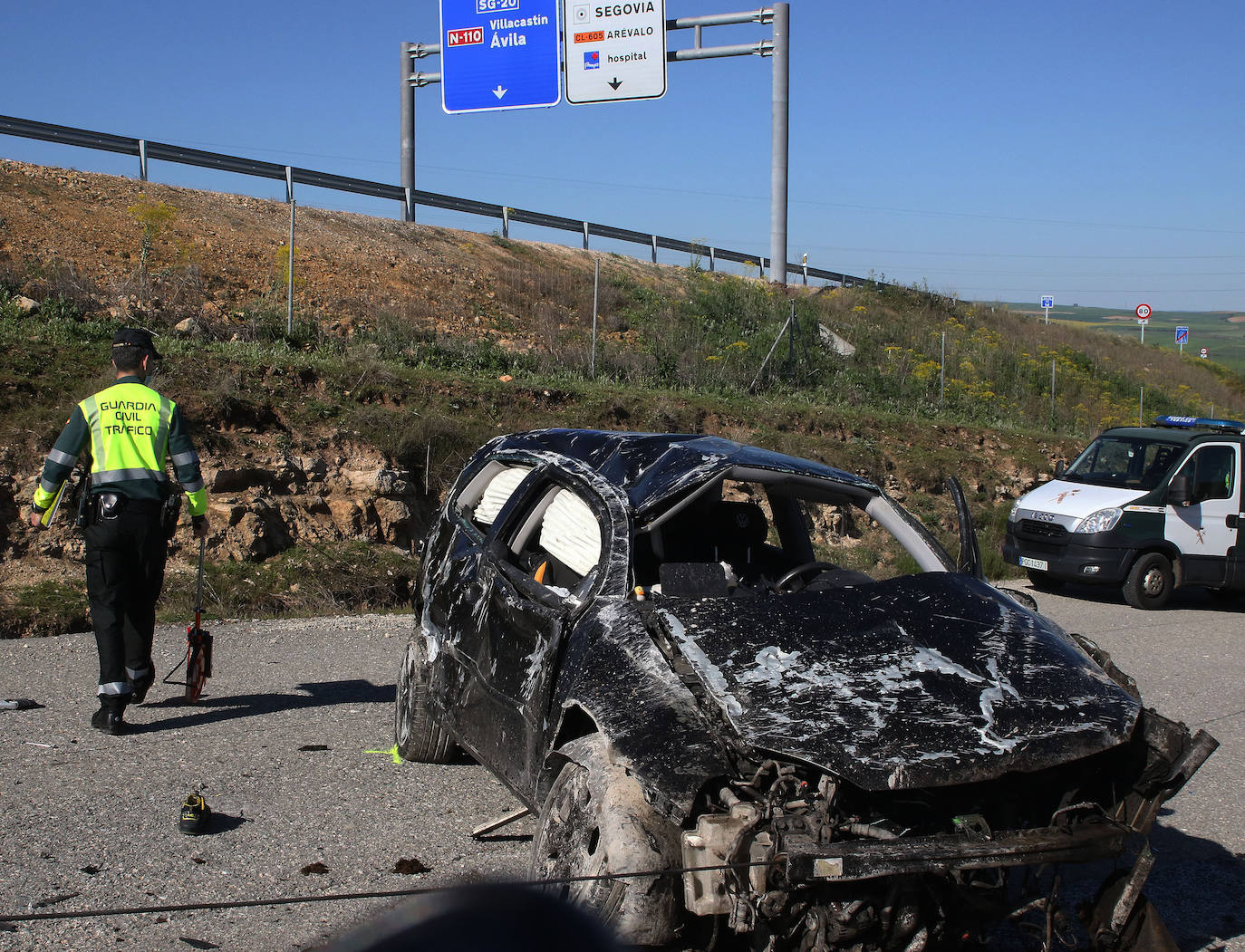 Accidente mortal en la SG-20 de Segovia 