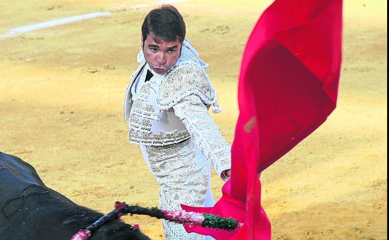 Javier Herrero, durante una corrida anterior. 