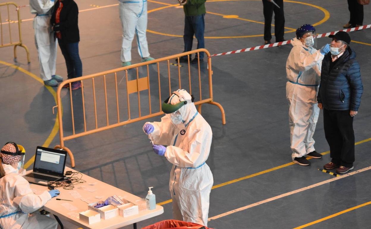 Cribado realizado en Cervera el pasado 7 de abril.